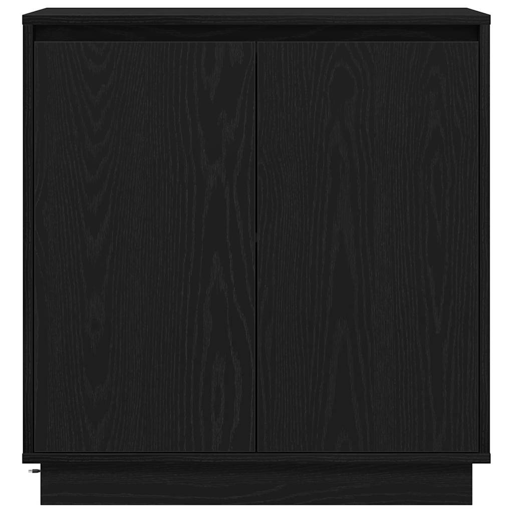 vidaXL Bufet Czarny Dąb 71 x 34.5 x 75 cm Materiał drewnopochodny