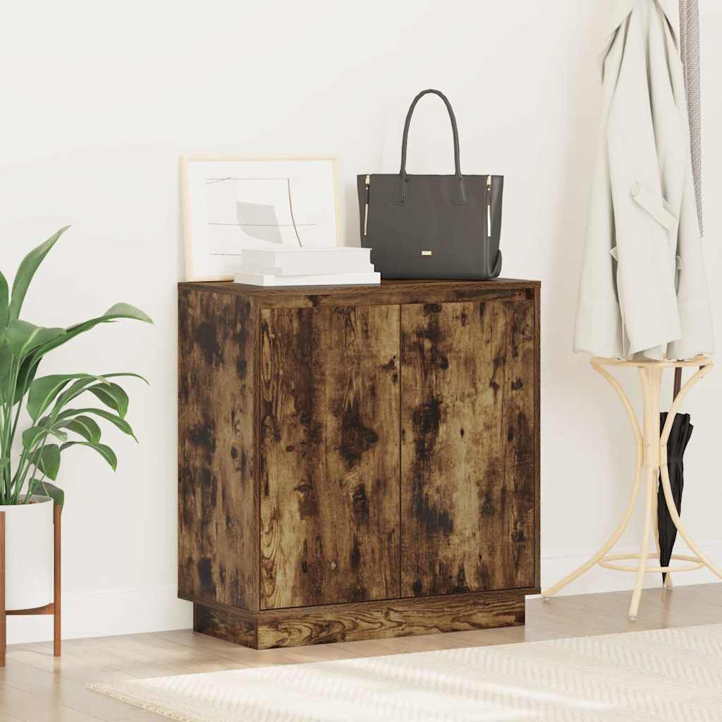 vidaXL Komoda LED Dąb wędzony 71 x 34,5 x 75 cm