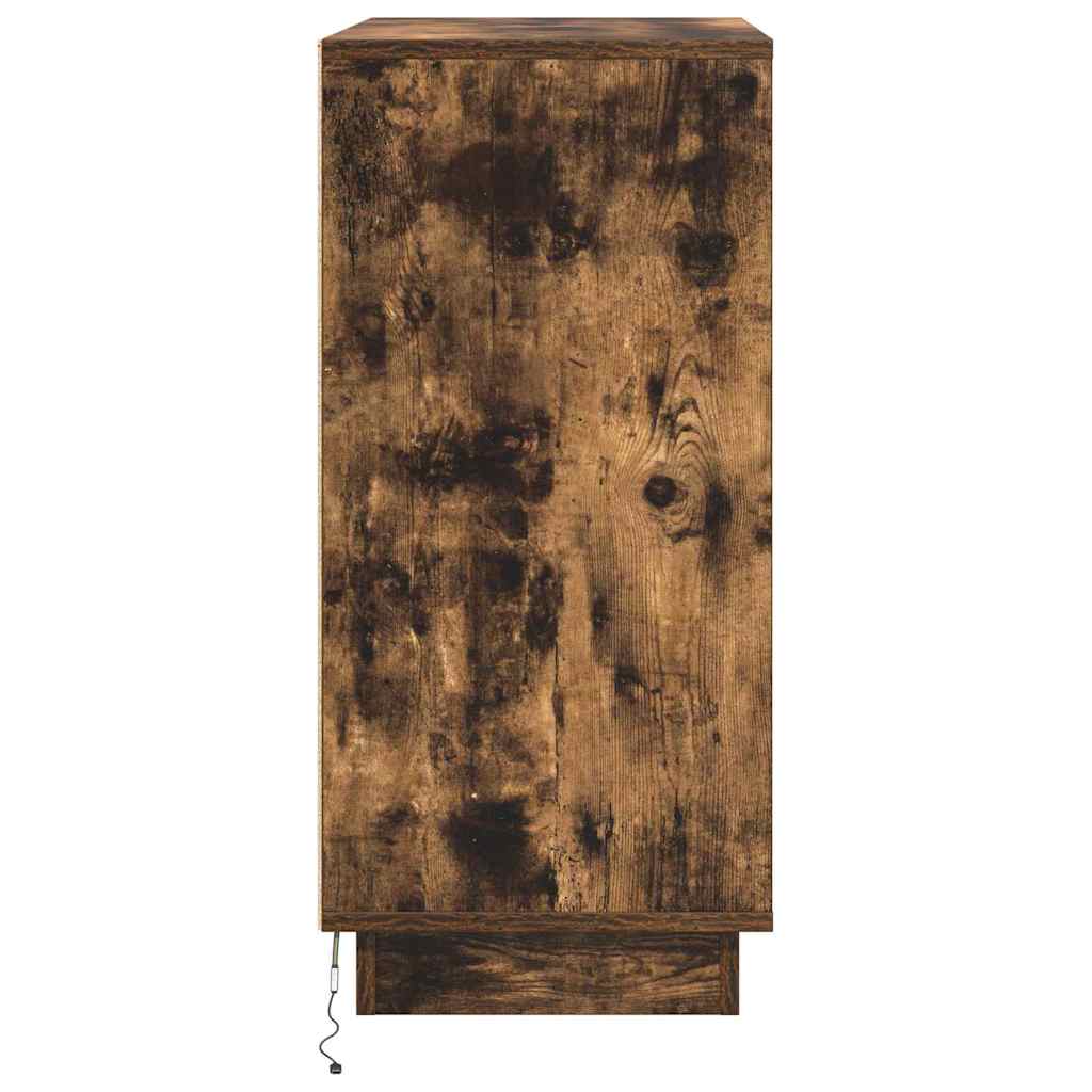 vidaXL Komoda LED Dąb wędzony 71 x 34,5 x 75 cm