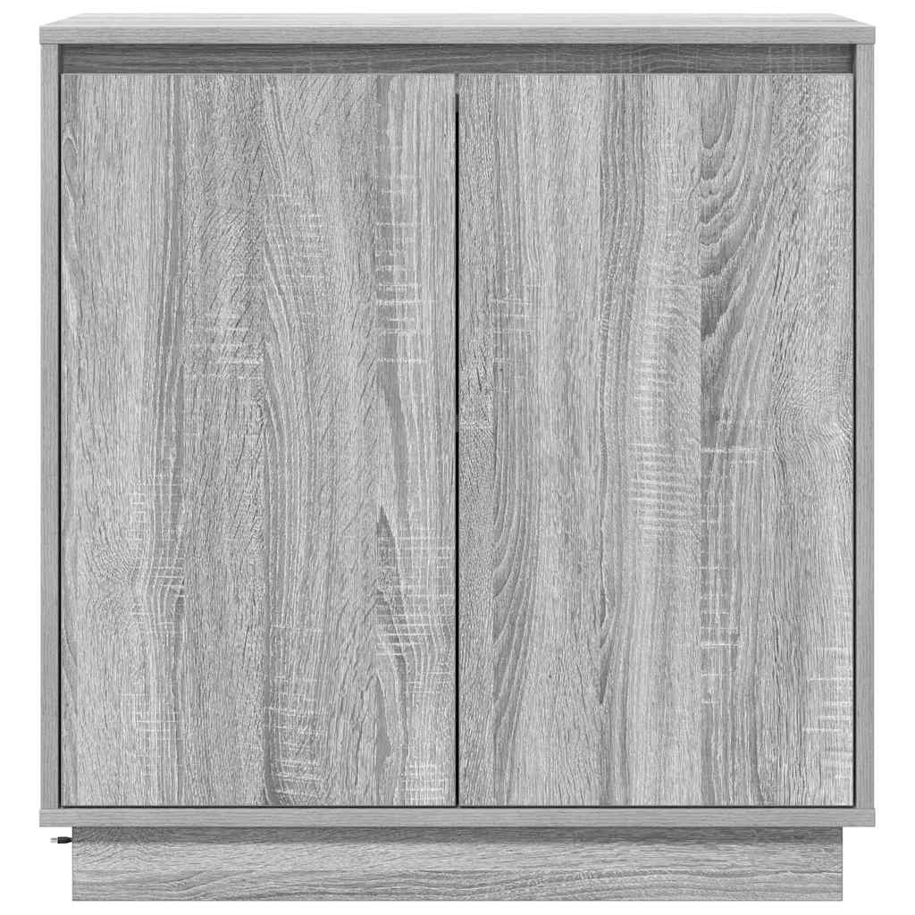 vidaXL Komoda LED Szary Sonoma 71 x 34,5 x 75 cm