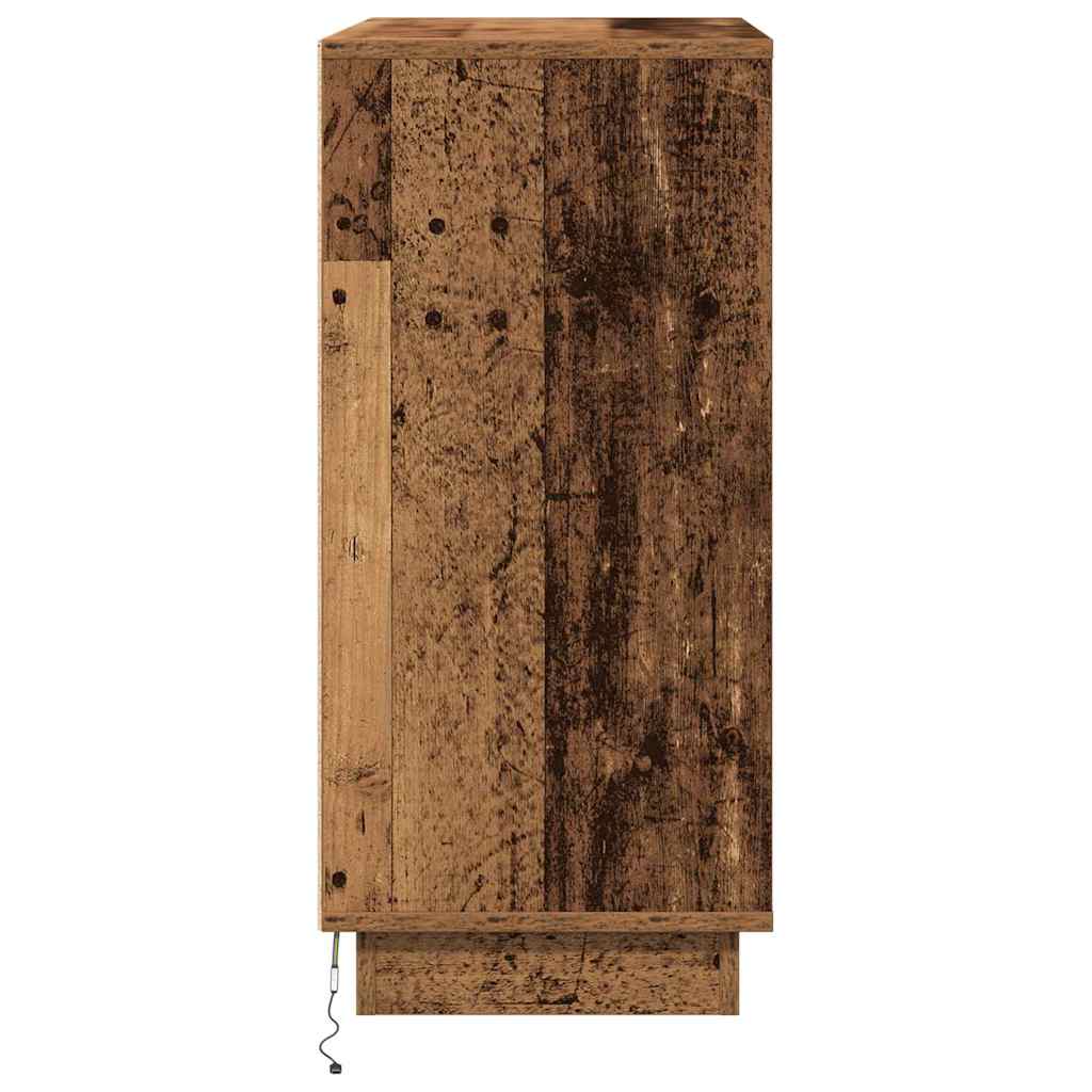 vidaXL Komoda LED Stare drewno 71 x 34,5 x 75 cm