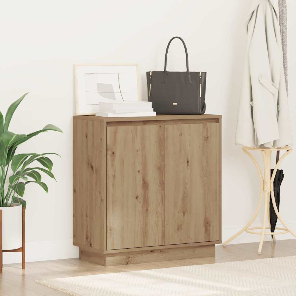 vidaXL Komoda LED Dąb artisan 71 x 34,5 x 75 cm