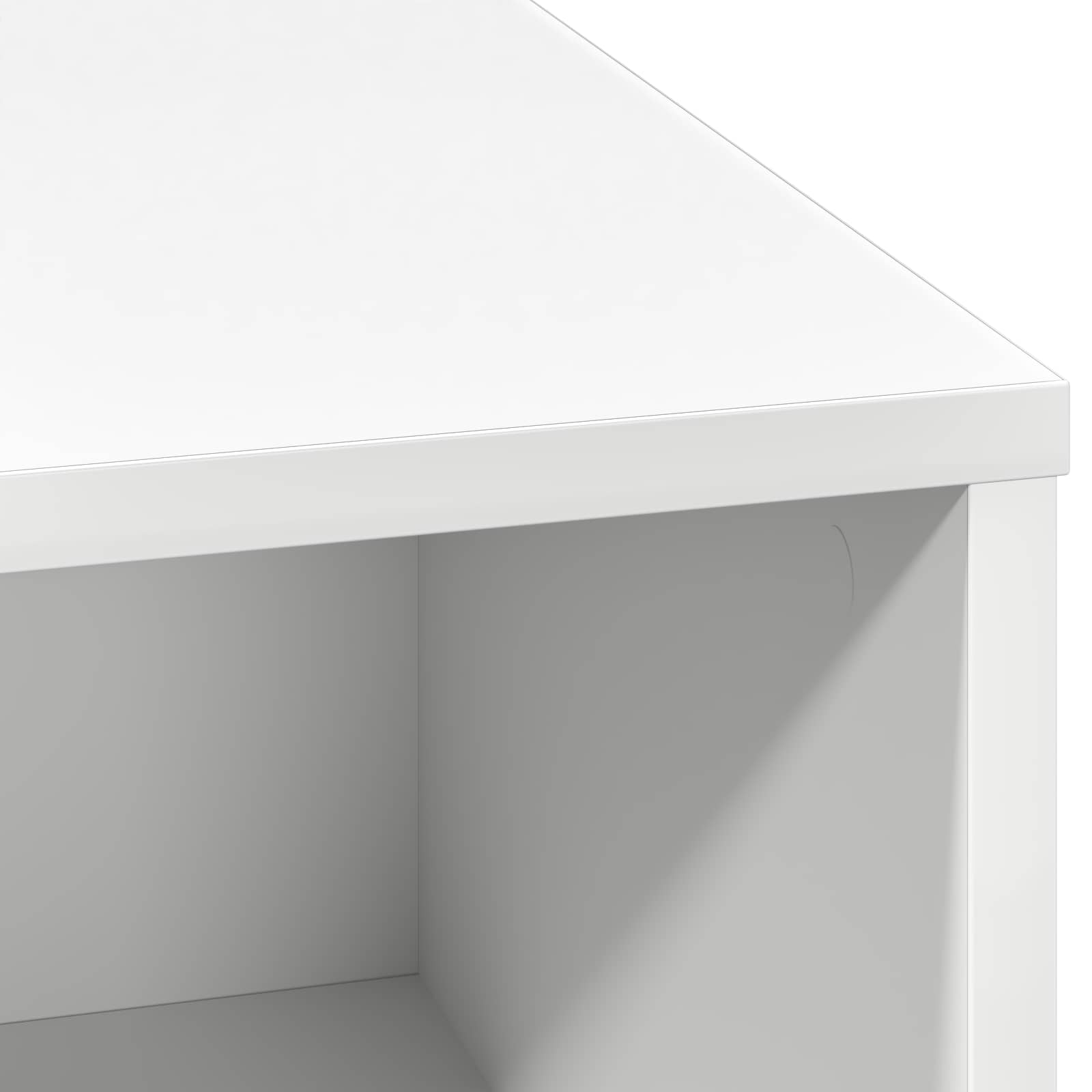 vidaXL Komoda LED Biały 71 x 34,5 x 75 cm Materiał drewnopochodny