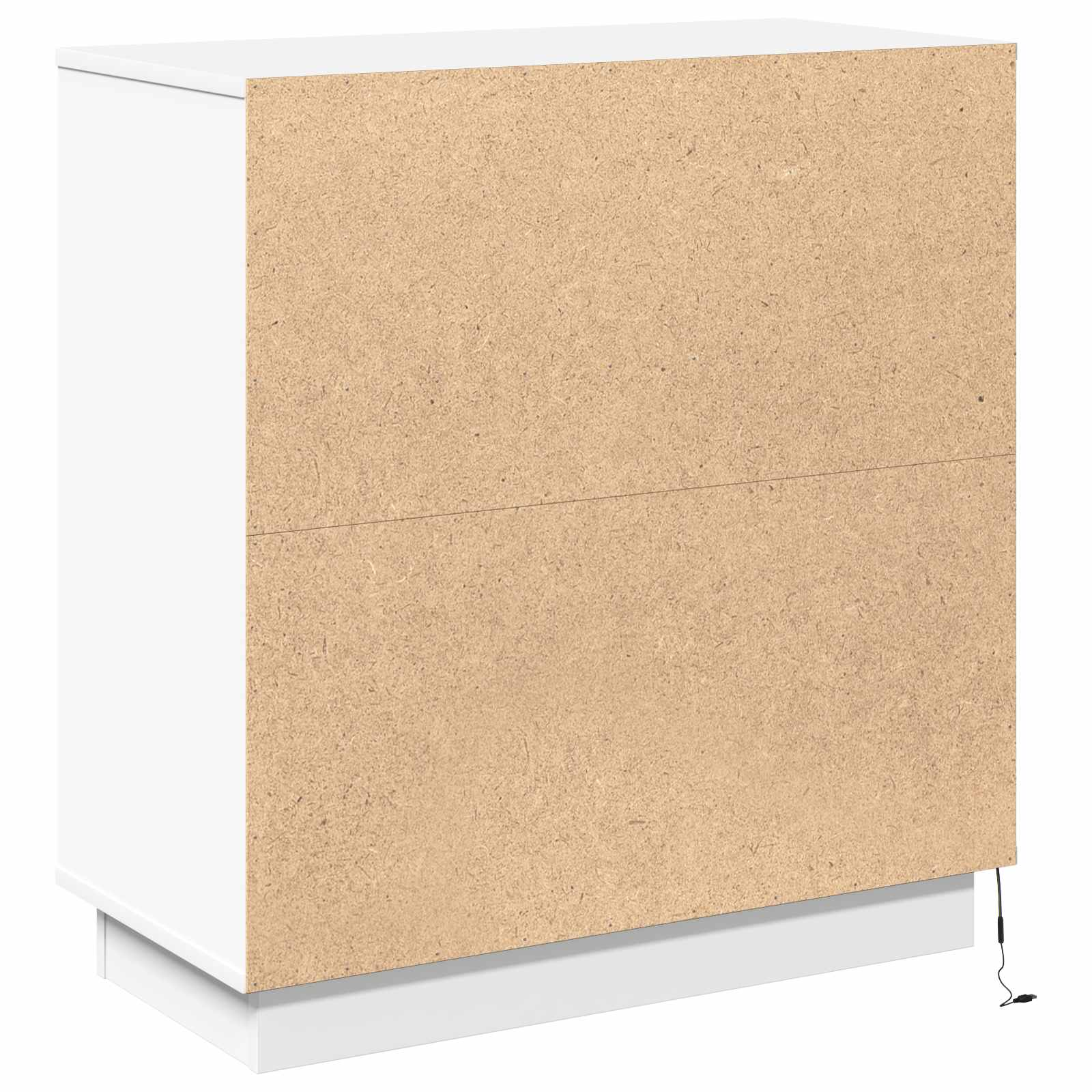 vidaXL Komoda LED Biały 71 x 34,5 x 75 cm Materiał drewnopochodny