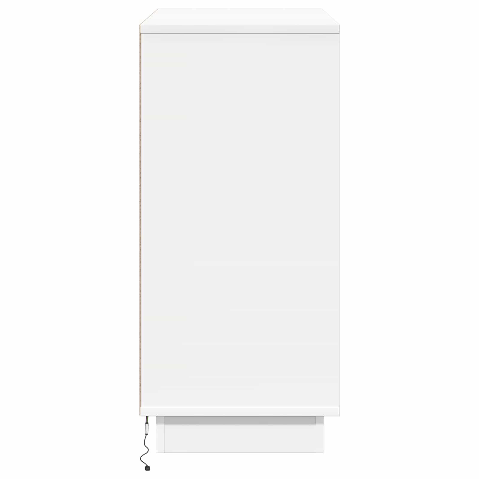 vidaXL Komoda LED Biały 71 x 34,5 x 75 cm Materiał drewnopochodny