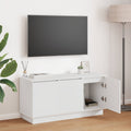 vidaXL Szafka pod telewizor Ze LED Lights Biały 100 x 38 x 49 cm