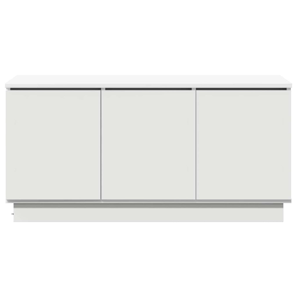 vidaXL Szafka pod telewizor Ze LED Lights Biały 100 x 38 x 49 cm