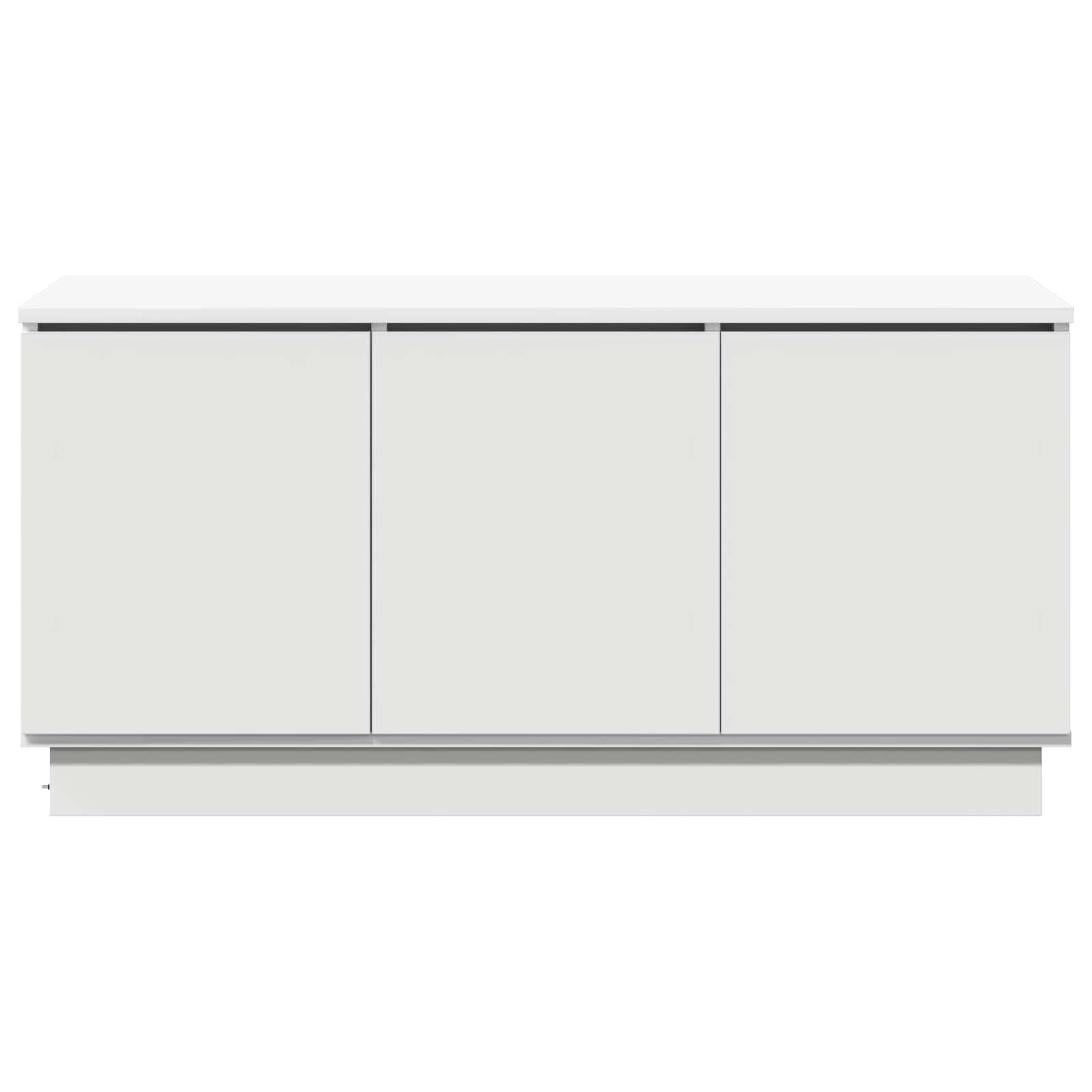 vidaXL Szafka pod telewizor Ze LED Lights Biały 100 x 38 x 49 cm