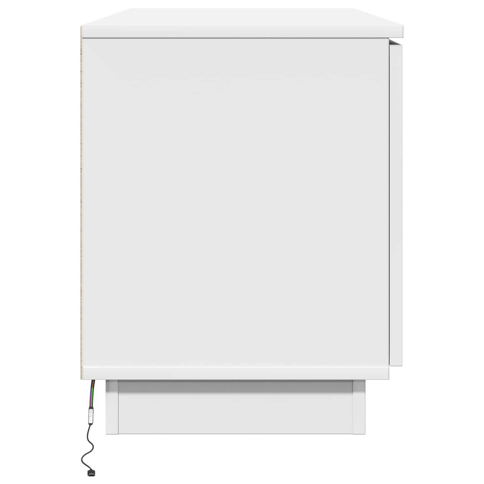 vidaXL Szafka pod telewizor Ze LED Lights Biały 100 x 38 x 49 cm