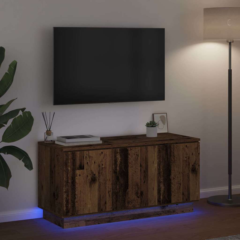 vidaXL Szafka pod telewizor Stare drewno 100 x 38 x 49 cm