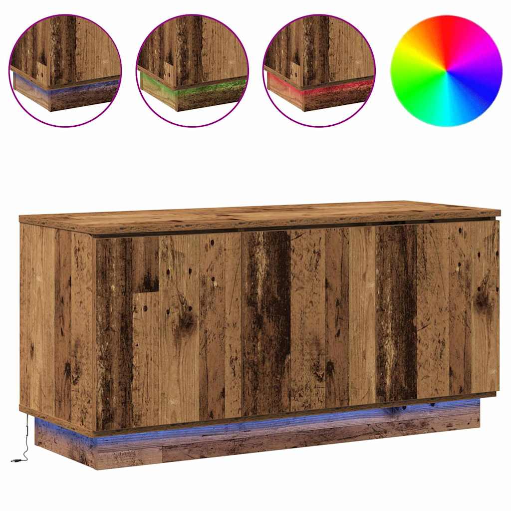 vidaXL Szafka pod telewizor Stare drewno 100 x 38 x 49 cm