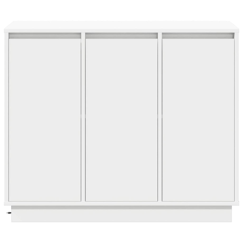 vidaXL Komoda LED Biały 90 x 32 x 75 cm Materiał drewnopochodny