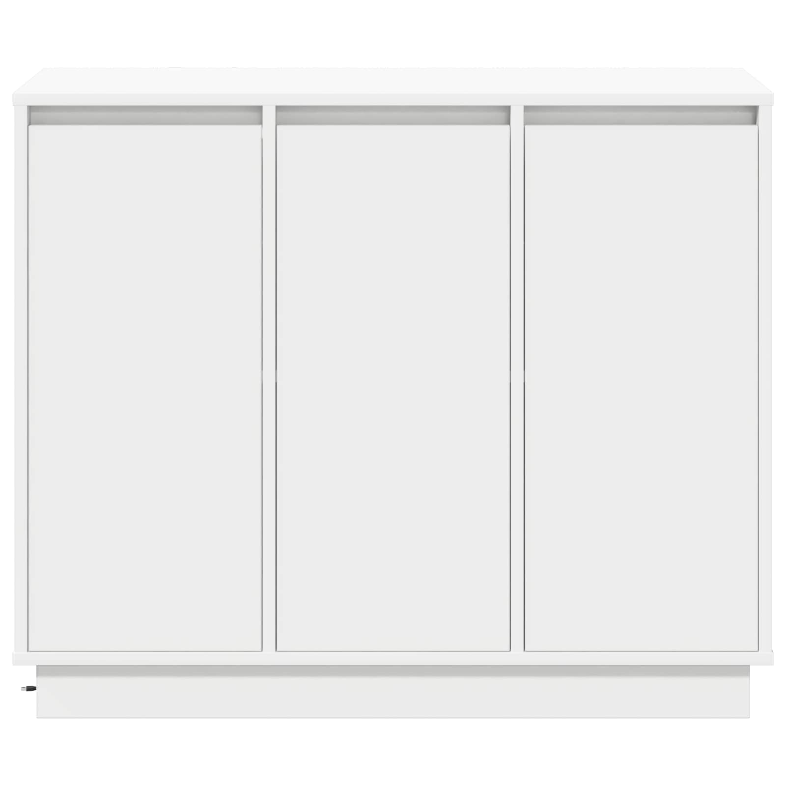 vidaXL Komoda LED Biały 90 x 32 x 75 cm Materiał drewnopochodny
