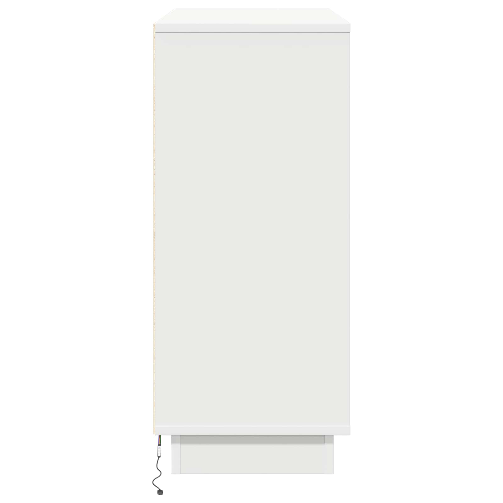 vidaXL Komoda LED Biały 90 x 32 x 75 cm Materiał drewnopochodny