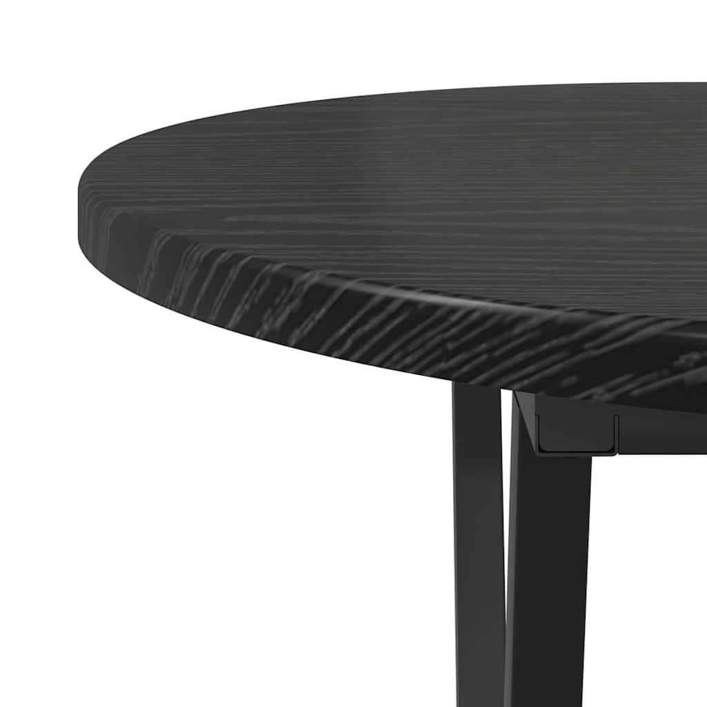 vidaXL Stolik kawowy Czarny Dąb 80 x 40 x 40.5 cm