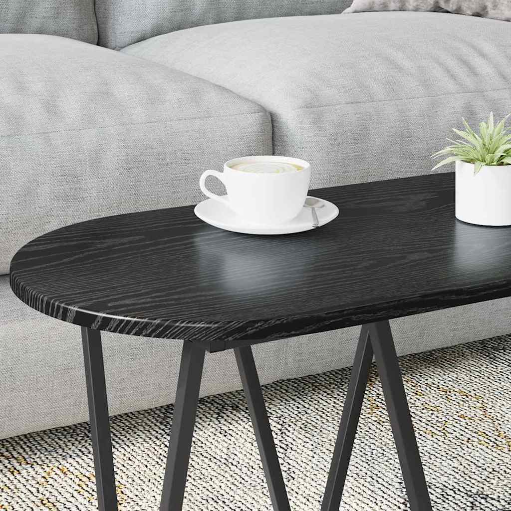 vidaXL Stolik kawowy Czarny Dąb 80 x 40 x 40.5 cm