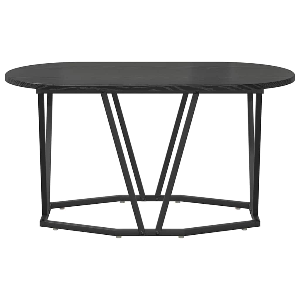 vidaXL Stolik kawowy Czarny Dąb 80 x 40 x 40.5 cm