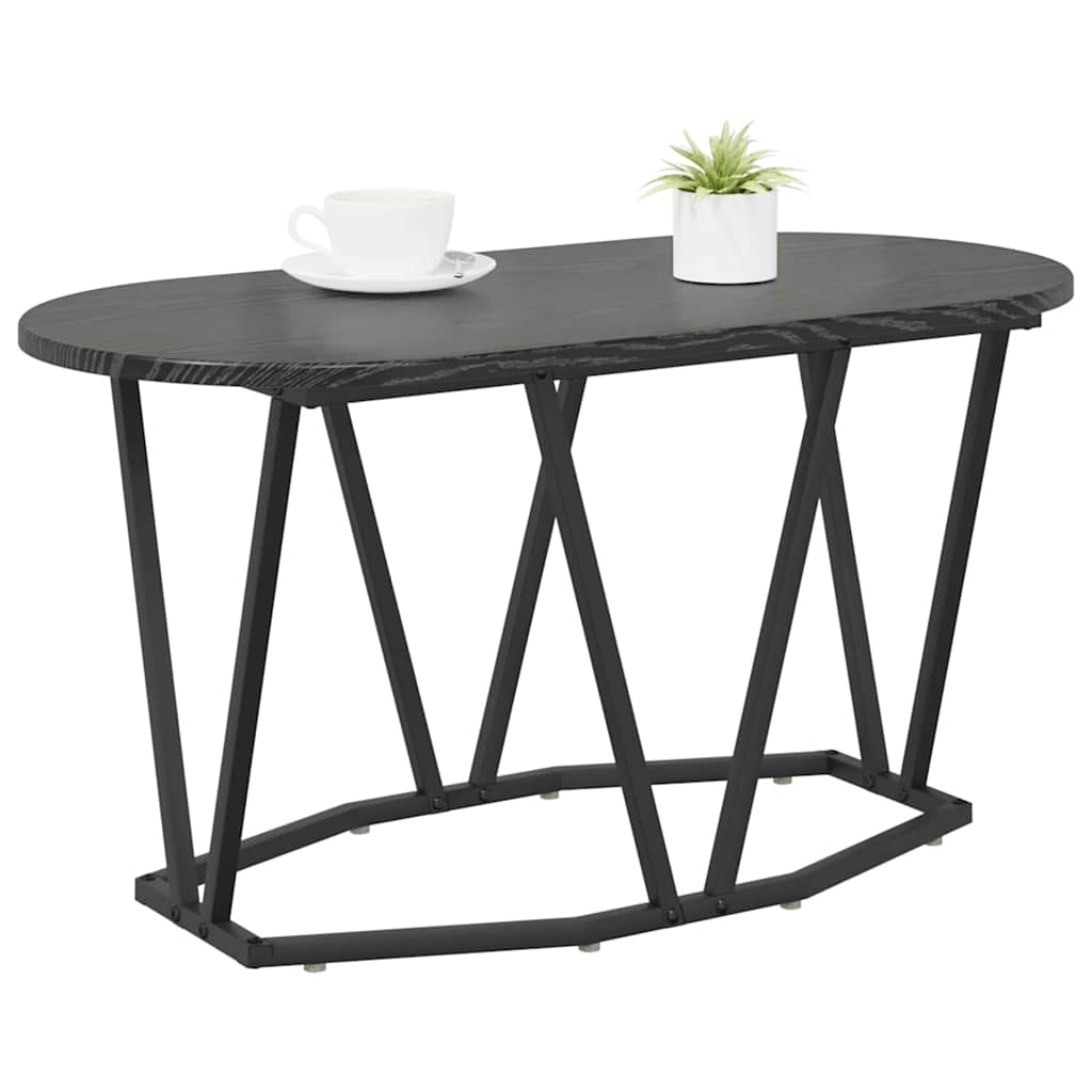 vidaXL Stolik kawowy Czarny Dąb 80 x 40 x 40.5 cm