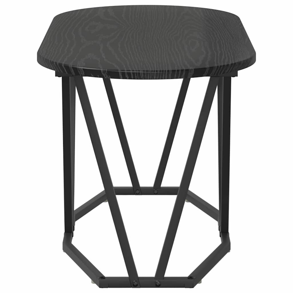 vidaXL Stolik kawowy Czarny Dąb 80 x 40 x 40.5 cm