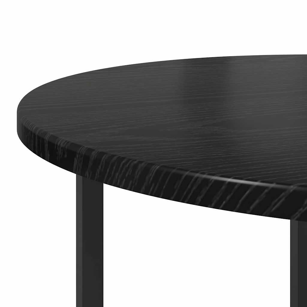 vidaXL Zestaw stolików bocznych 2 pcs Czarny Dąb