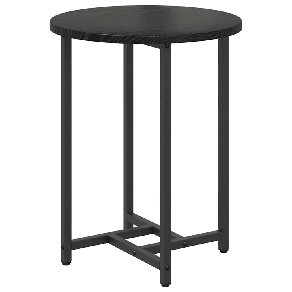 vidaXL Zestaw stolików bocznych 2 pcs Czarny Dąb