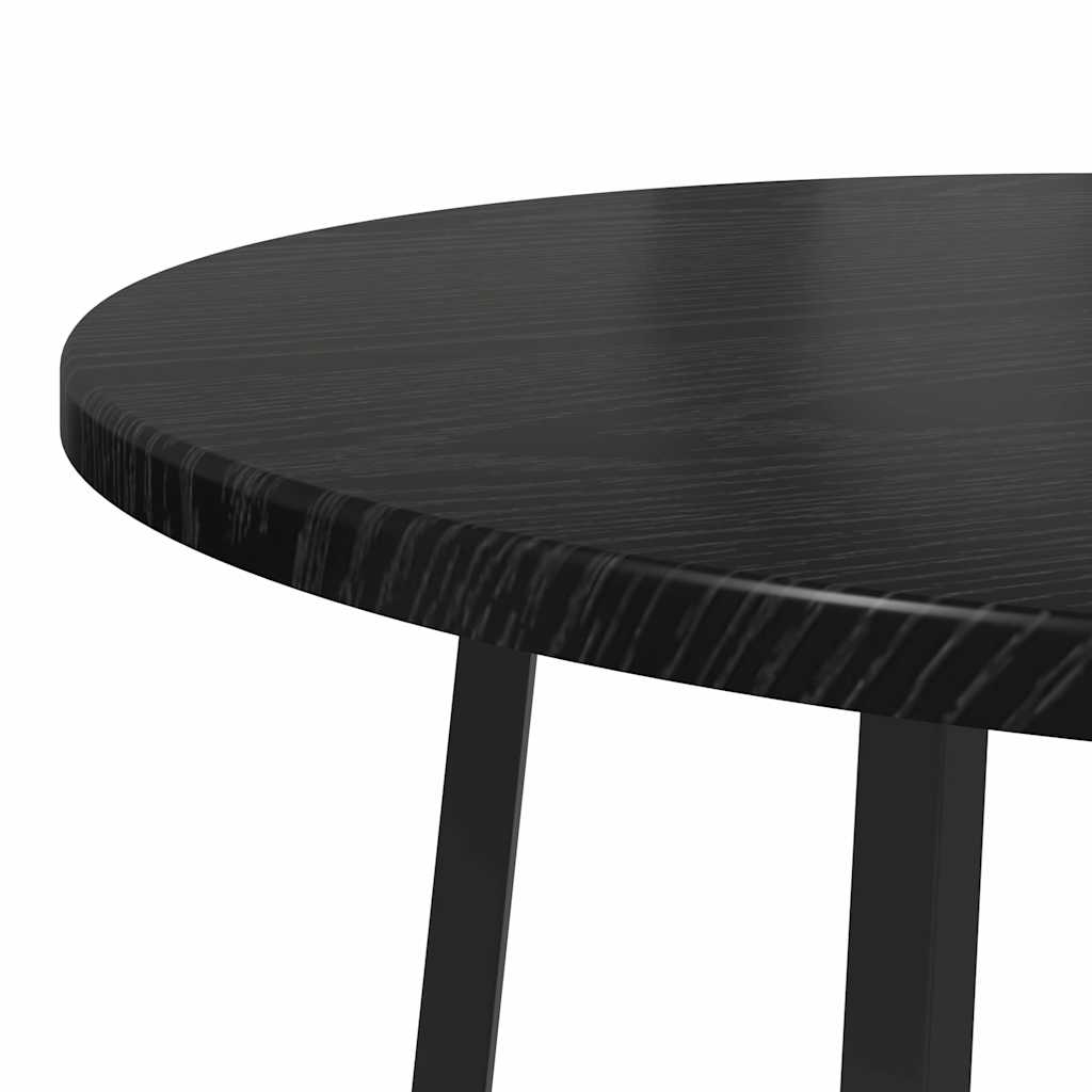 vidaXL Zestaw stolików bocznych z półką 2 pcs Czarny Dąb