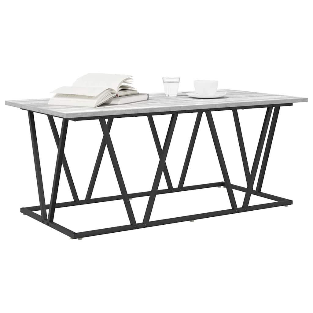 vidaXL Stolik kawowy Szary 100 x 50 x 40 cm