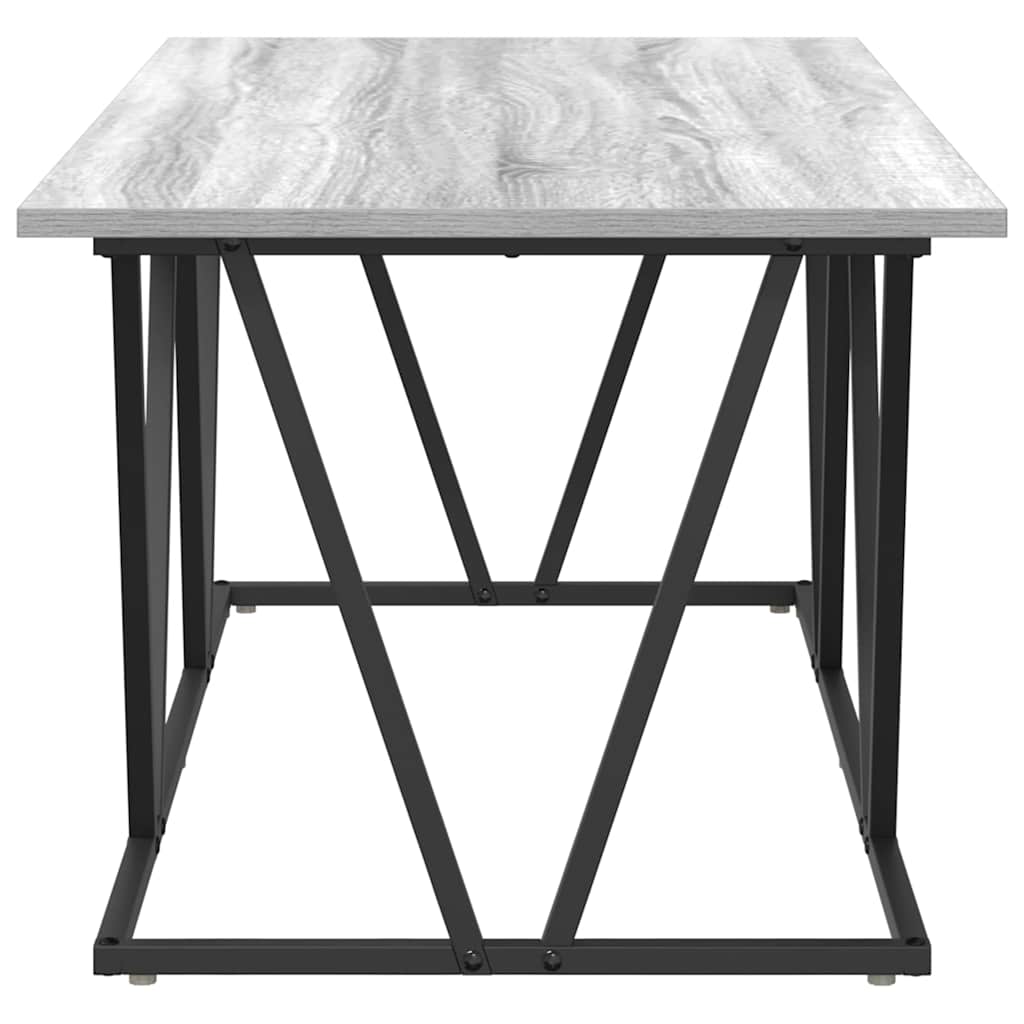 vidaXL Stolik kawowy Szary 100 x 50 x 40 cm