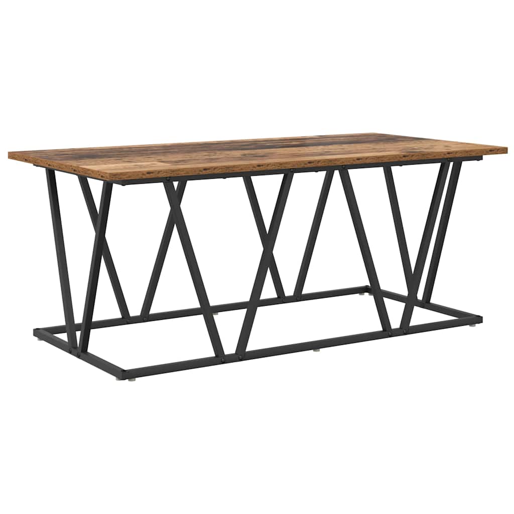 vidaXL Stolik kawowy Stare drewno 100 x 50 x 40 cm