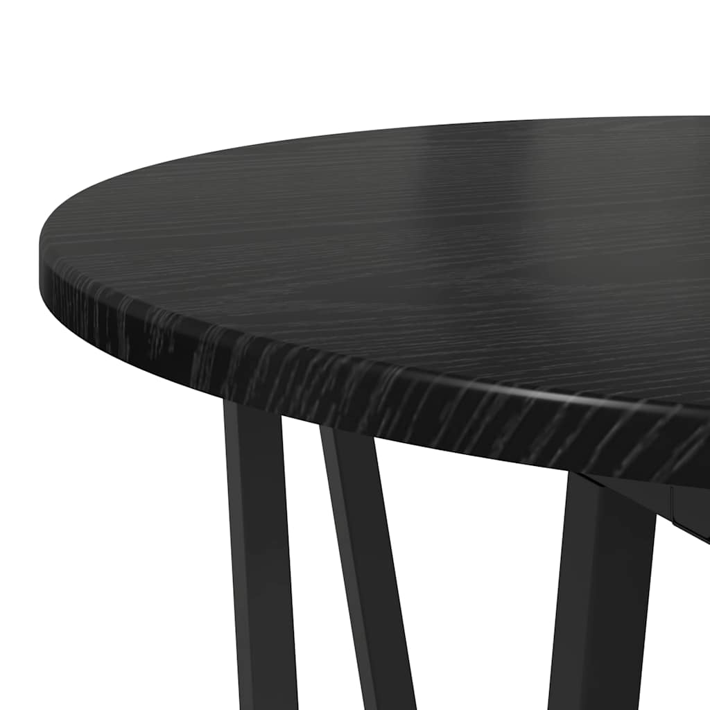 vidaXL Zestaw stolików bocznych 2 pcs Czarny Dąb