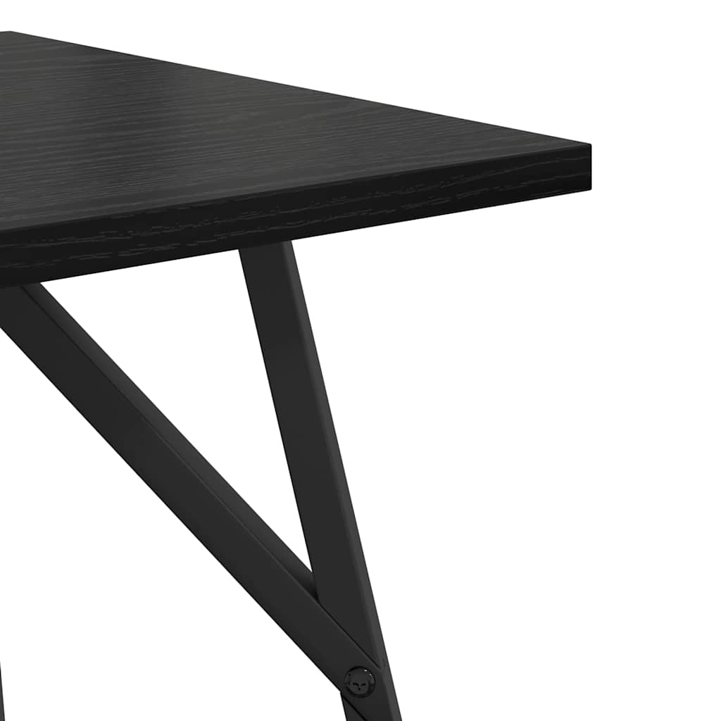 vidaXL Zestaw stolików bocznych 2 pcs Czarny Dąb