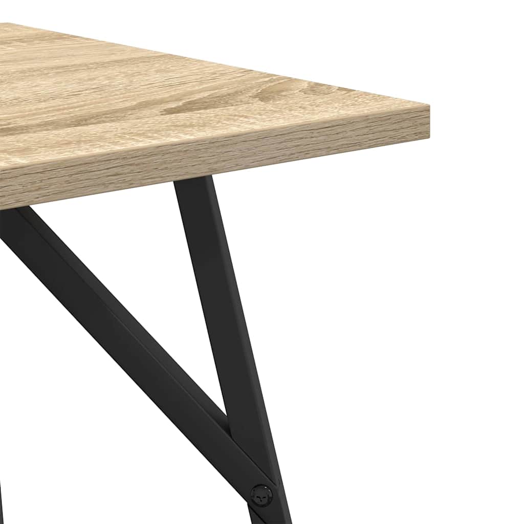 vidaXL Zestaw stolików bocznych 2 pcs Dąb Sonoma i czarny