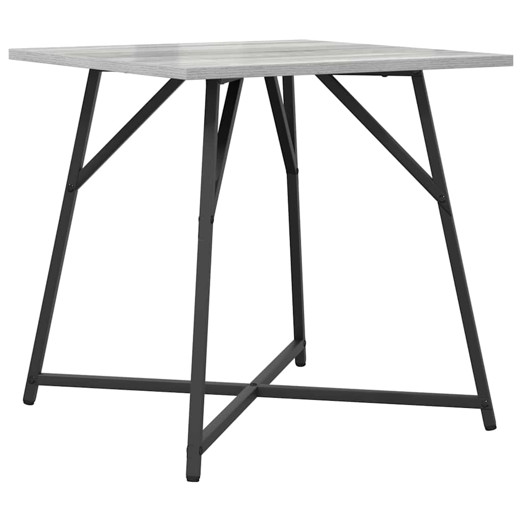 vidaXL Zestaw stolików bocznych 2 pcs Szary Sonoma i czarny