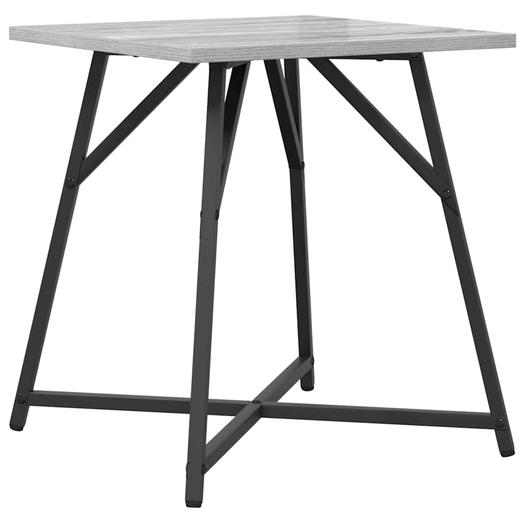 vidaXL Zestaw stolików bocznych 2 pcs Szary Sonoma i czarny