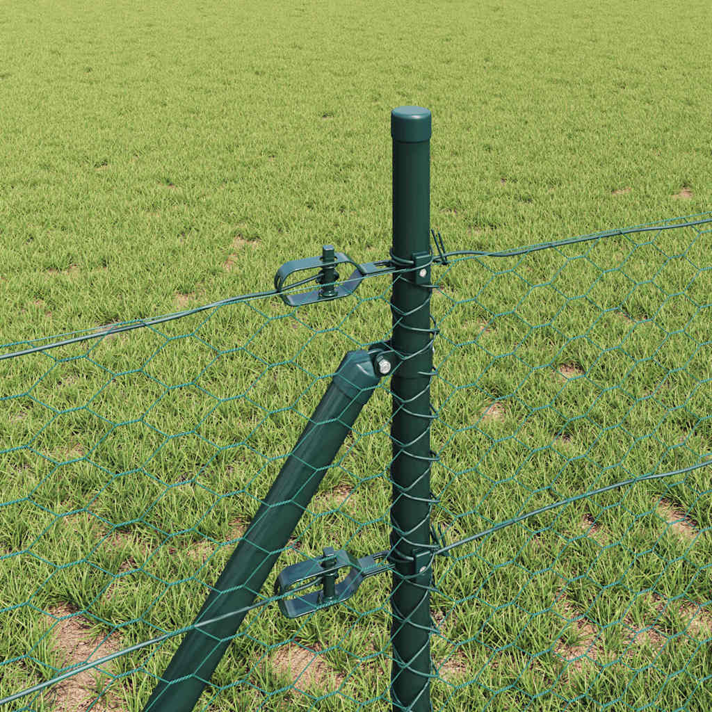 vidaXL Ogrodzenie spawane do mocowania w gruncie 10 x 0,5 m (S x W)