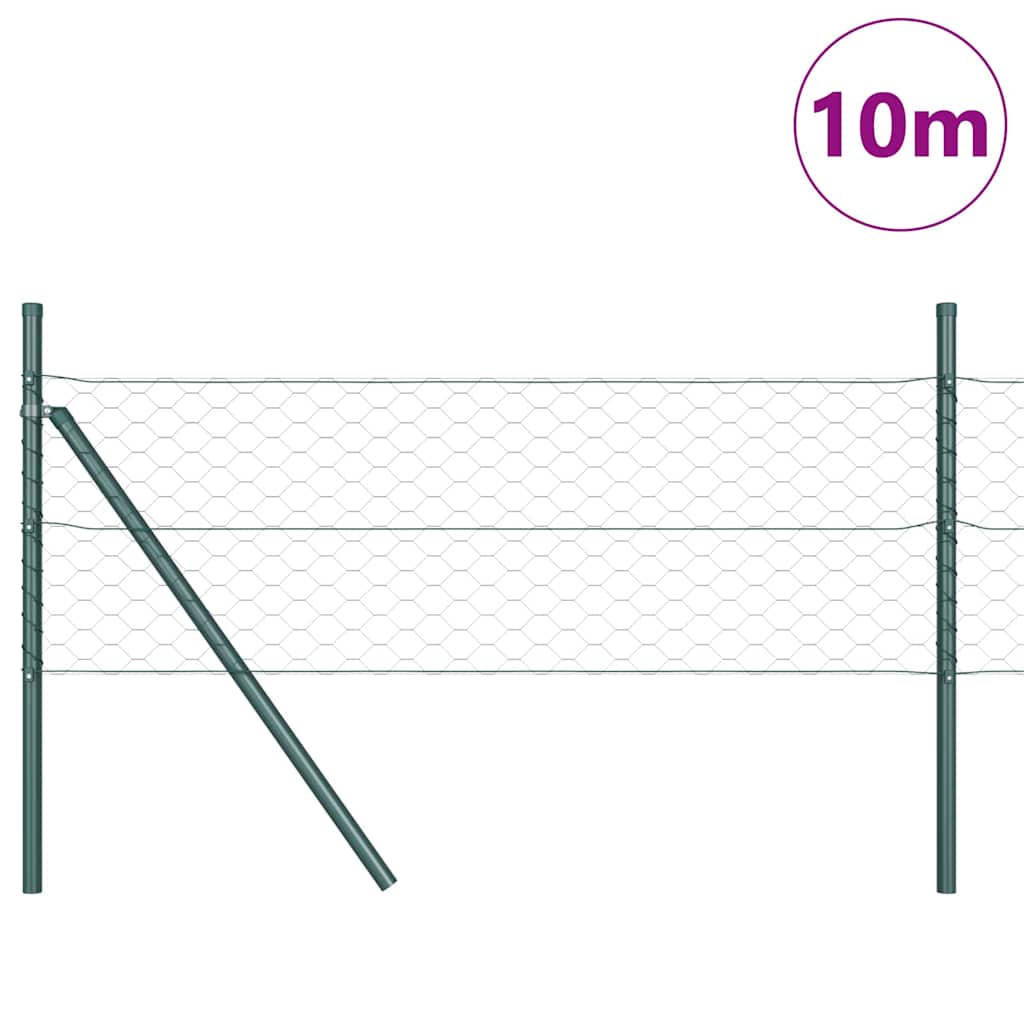 vidaXL Ogrodzenie spawane do mocowania w gruncie 10 x 0,5 m (S x W)
