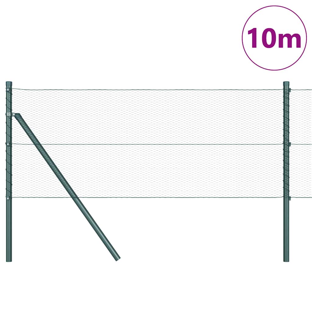 vidaXL Ogrodzenie spawane do mocowania w gruncie 10 x 0,6 m (S x W)