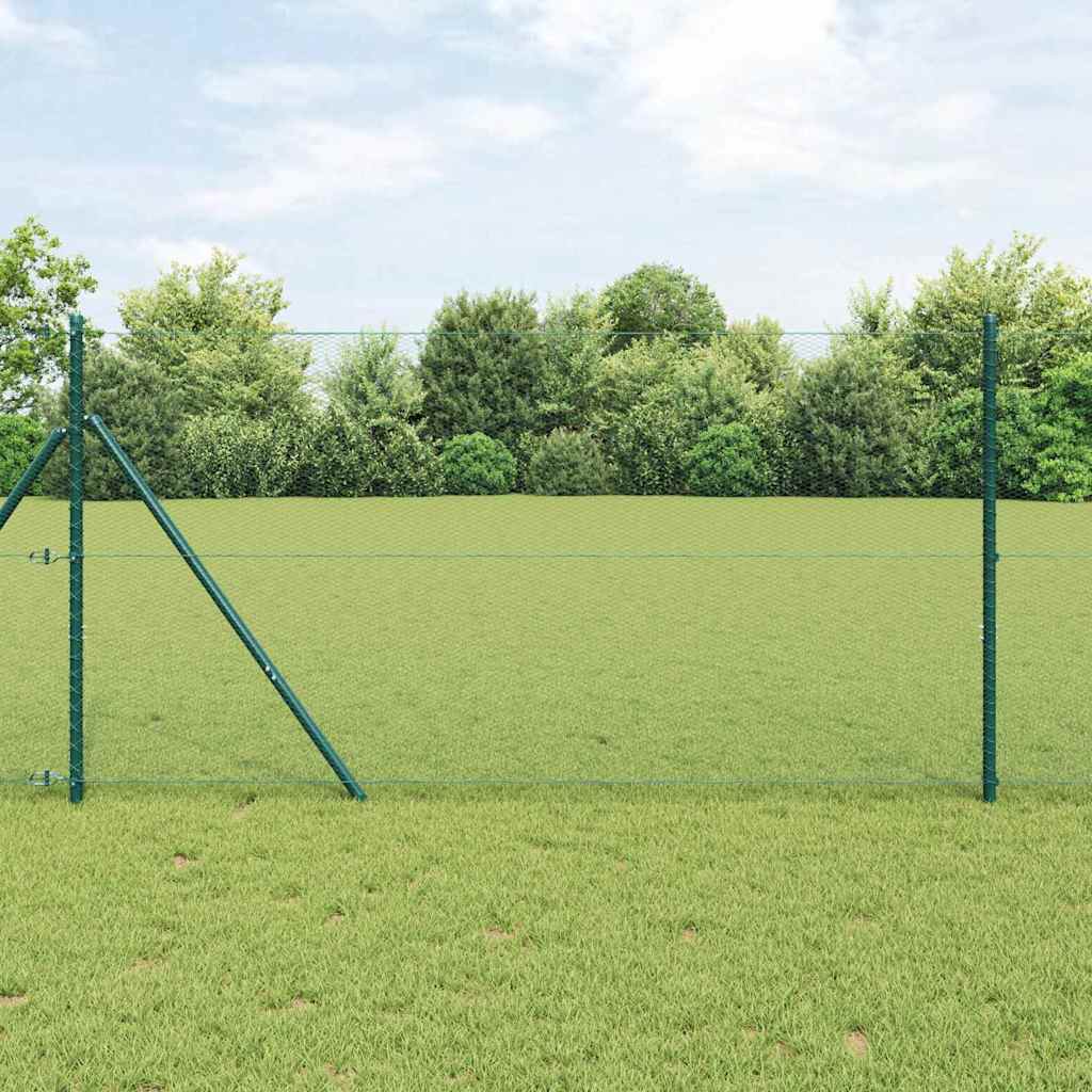 vidaXL Ogrodzenie spawane do mocowania w gruncie 10 x 1,2 m (S x W)