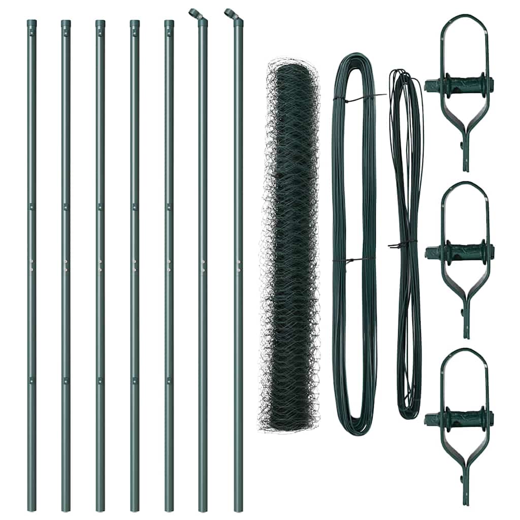 vidaXL Ogrodzenie spawane do mocowania w gruncie 10 x 1,2 m (S x W)
