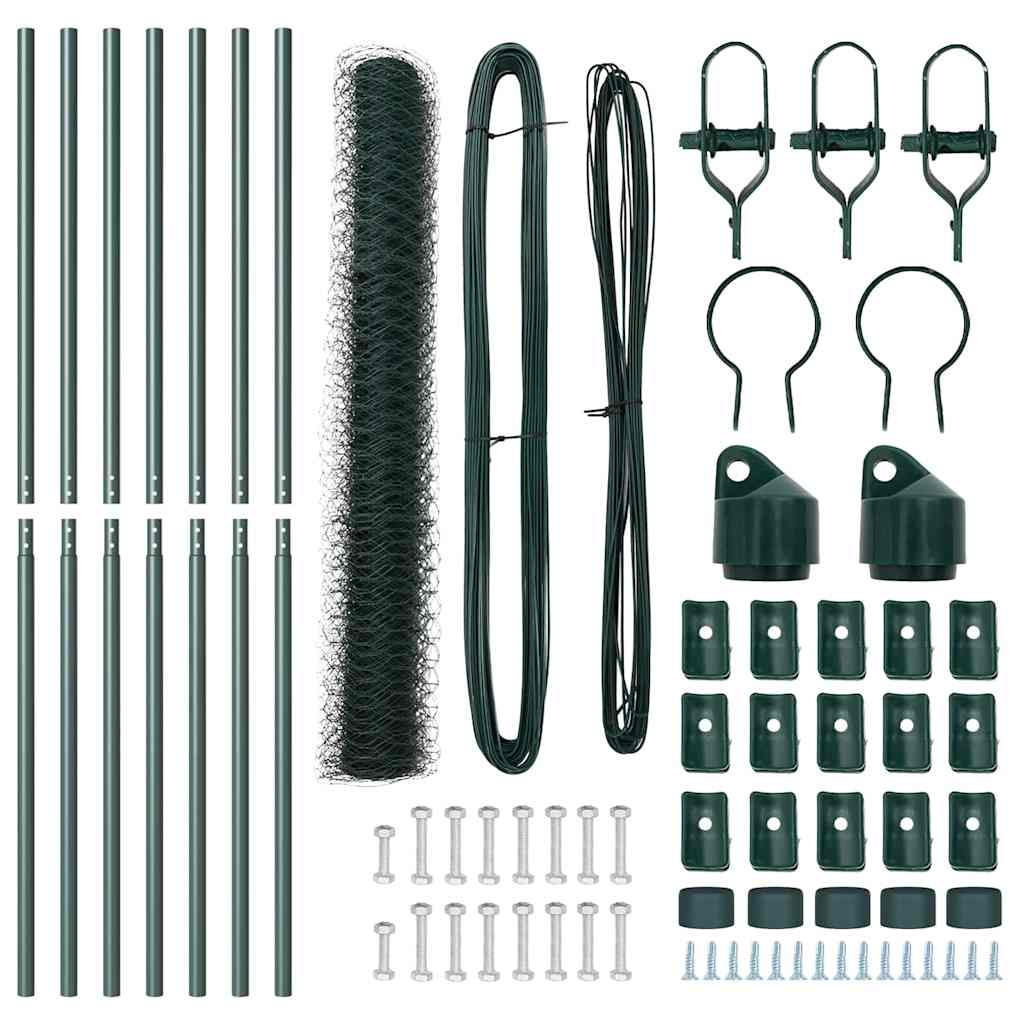 vidaXL Ogrodzenie spawane do mocowania w gruncie 10 x 1,2 m (S x W)