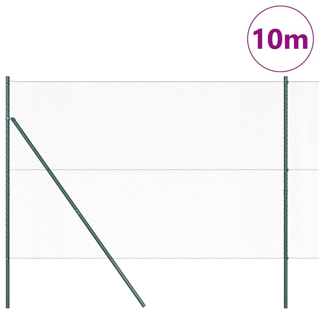 vidaXL Ogrodzenie spawane do mocowania w gruncie 10 x 1,5 m (S x W)