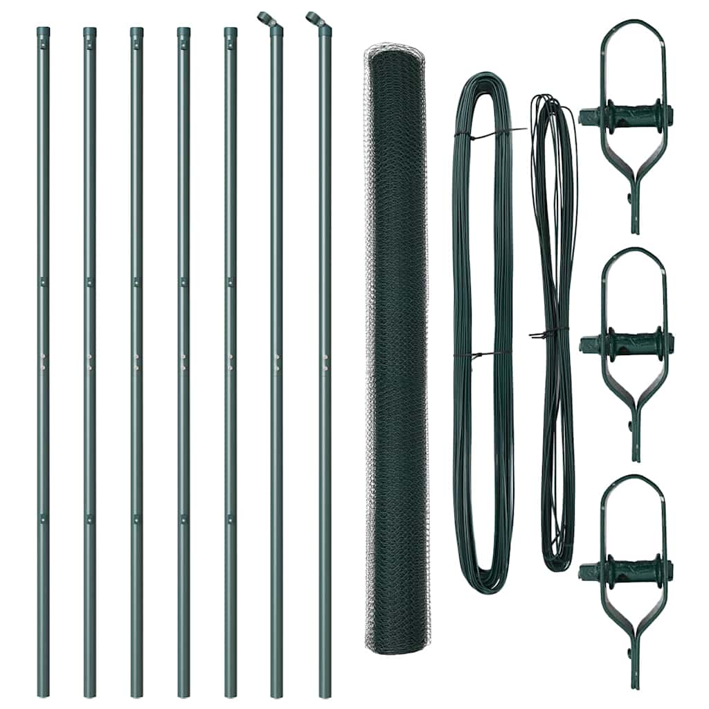 vidaXL Ogrodzenie spawane do mocowania w gruncie 10 x 1,5 m (S x W)