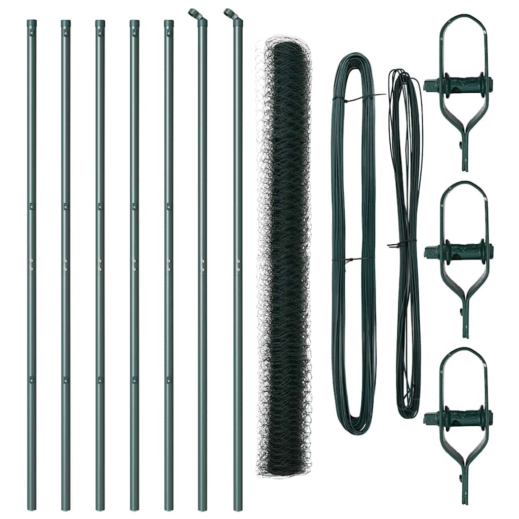 vidaXL Ogrodzenie spawane do mocowania w gruncie 10 x 1,5 m (S x W)