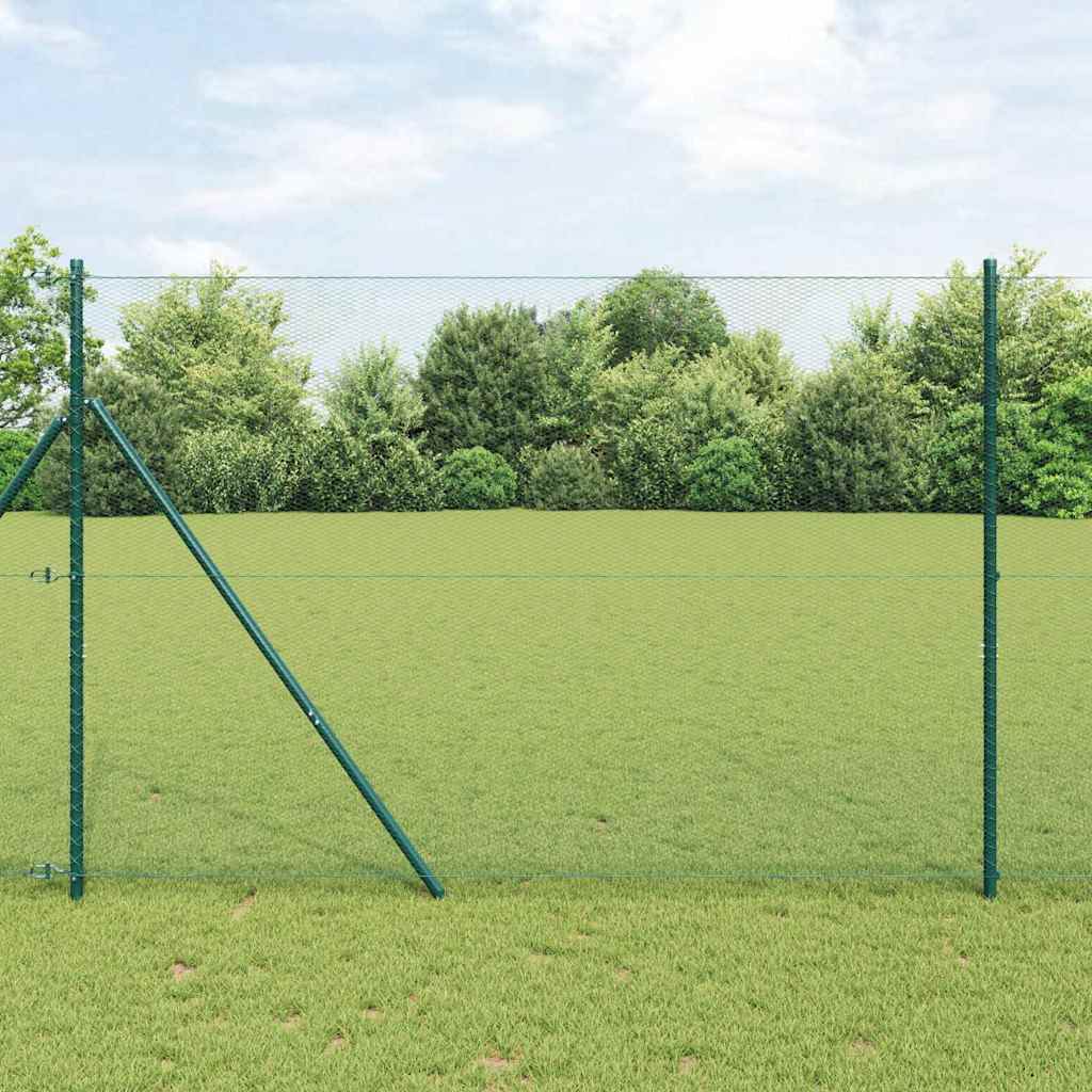 vidaXL Ogrodzenie spawane do mocowania w gruncie 10 x 1,6 m (S x W)