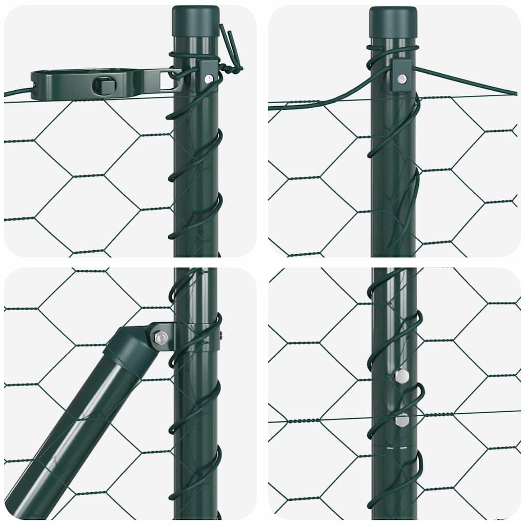vidaXL Ogrodzenie spawane do mocowania w gruncie 10 x 1,6 m (S x W)