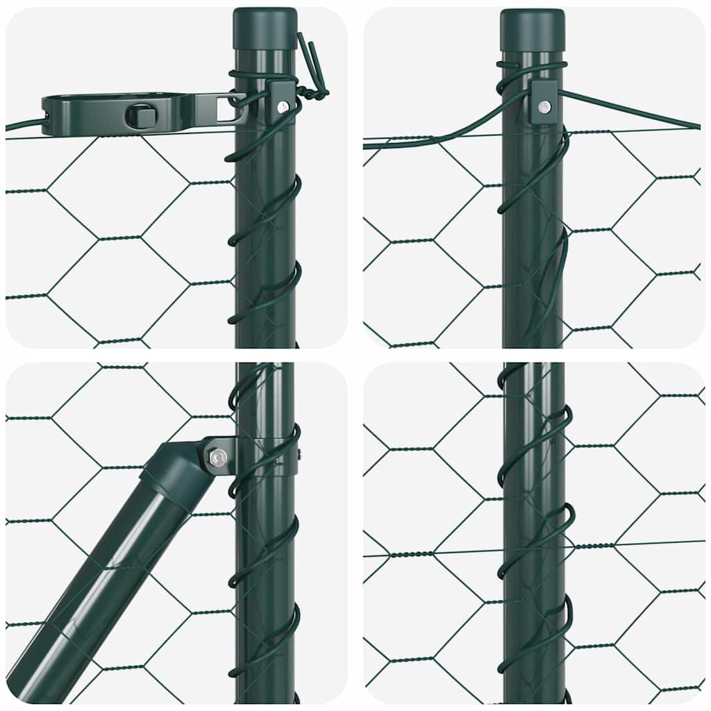 vidaXL Ogrodzenie spawane do mocowania w gruncie 25 x 0,6 m (S x W)