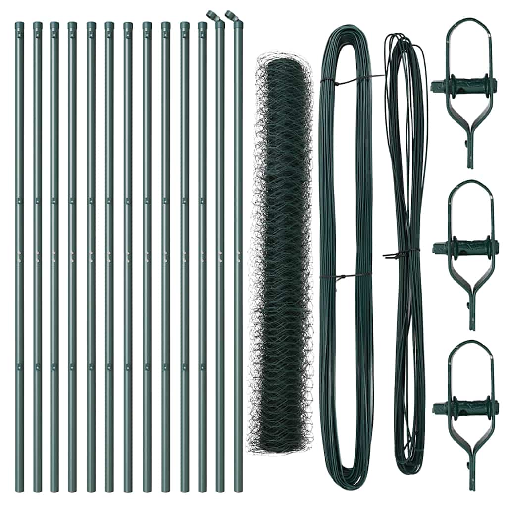 vidaXL Ogrodzenie spawane do mocowania w gruncie 25 x 1,2 m (S x W)