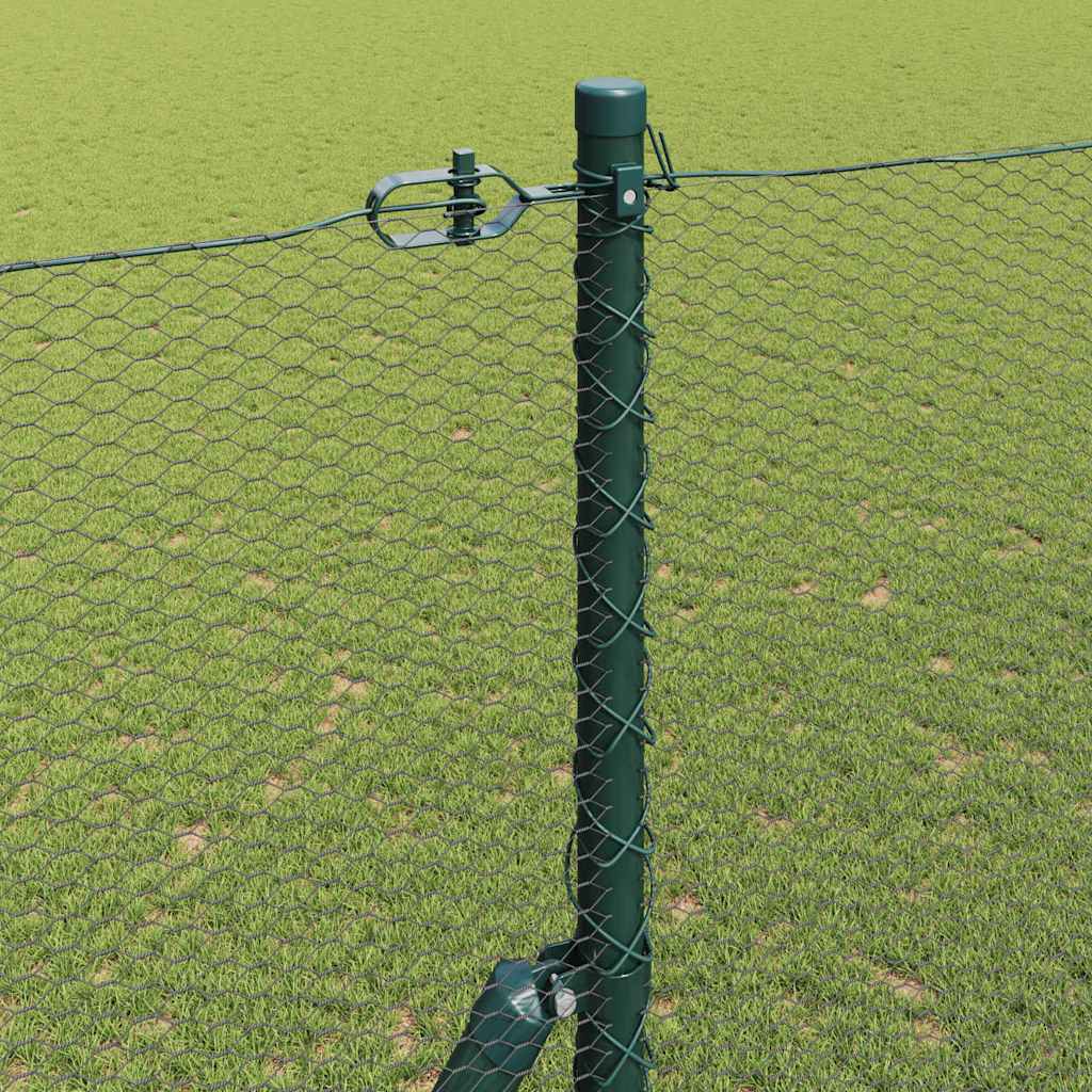 vidaXL Ogrodzenie spawane do mocowania w gruncie 25 x 1,5 m (S x W)