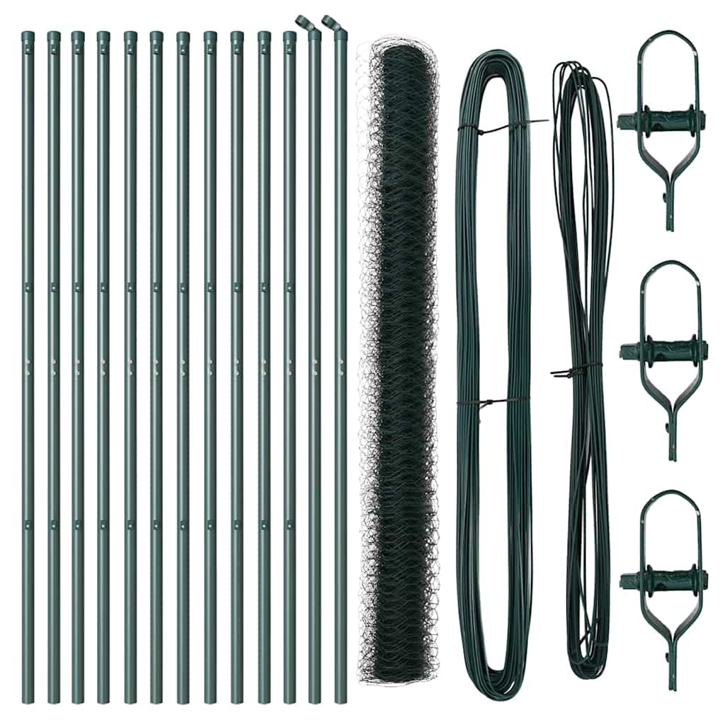 vidaXL Ogrodzenie spawane do mocowania w gruncie 25 x 1,6 m (S x W)