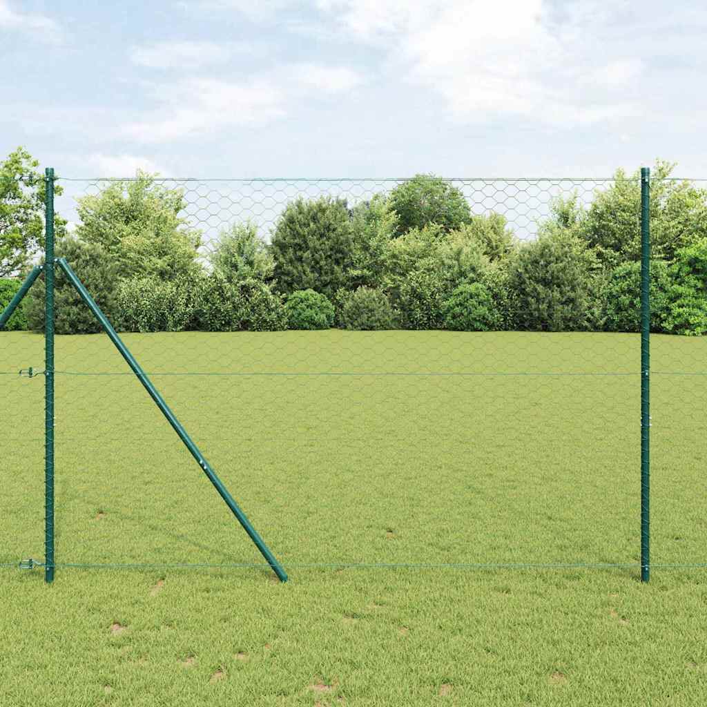 vidaXL Ogrodzenie spawane do mocowania w gruncie 25 x 1,6 m (S x W)